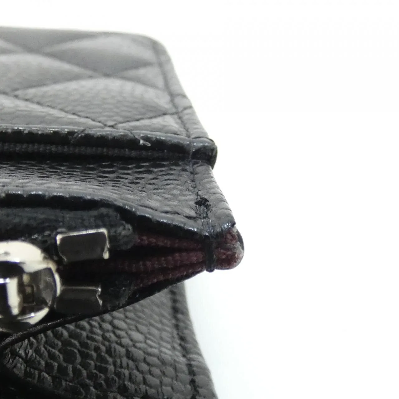 CHANEL Timeless Classic AP0250 Wallet Grained Calfskin 黑色 荔枝紋牛皮 中古品A - 縮圖 10