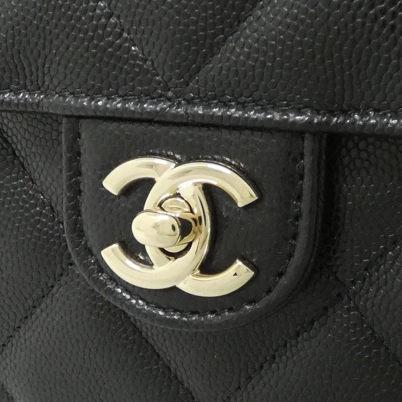 CHANEL AP4568 Handbag Grained Calfskin 黑色 荔枝紋牛皮 未使用品 - 縮圖 4