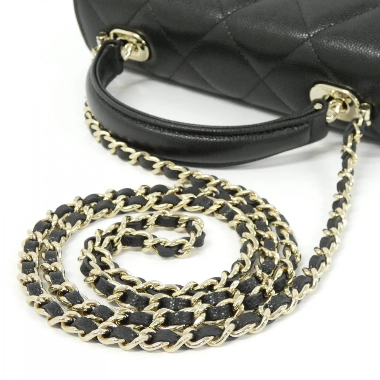 CHANEL AP4568 Handbag Grained Calfskin 黑色 荔枝紋牛皮 未使用品 - 縮圖 5