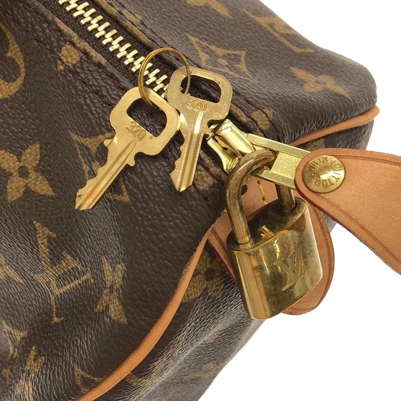 LOUIS VUITTON Speedy M41526 Boston Monogram 黑色 Monogram 中古品A - 縮圖 3