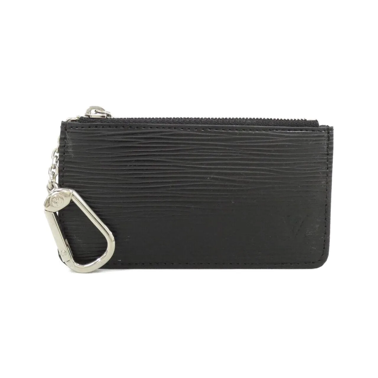 LOUIS VUITTON Pochette M63802 Coin Case Epi Black