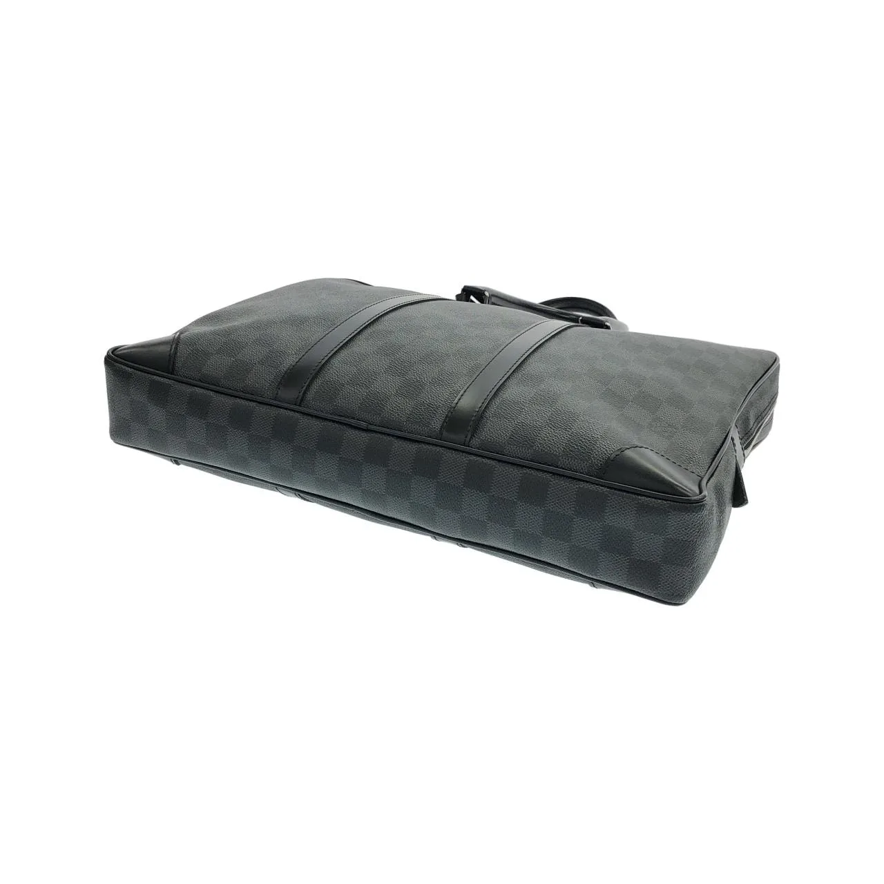 LOUIS VUITTON Documents N41125 Handbag Damier 黑色 Damier 中古品A - 縮圖 2