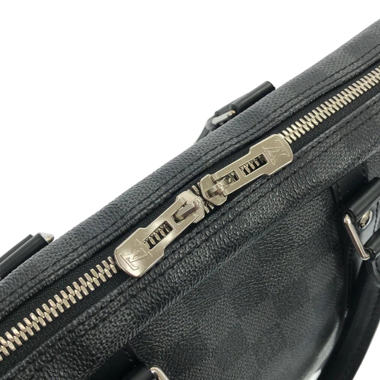 LOUIS VUITTON Documents N41125 Handbag Damier 黑色 Damier 中古品A - 縮圖 4