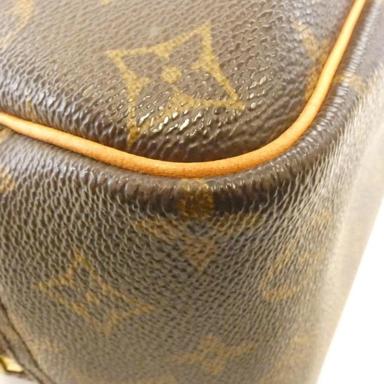 LOUIS VUITTON M47270 Handbag Monogram 黑色 Monogram 中古品B - 縮圖 3