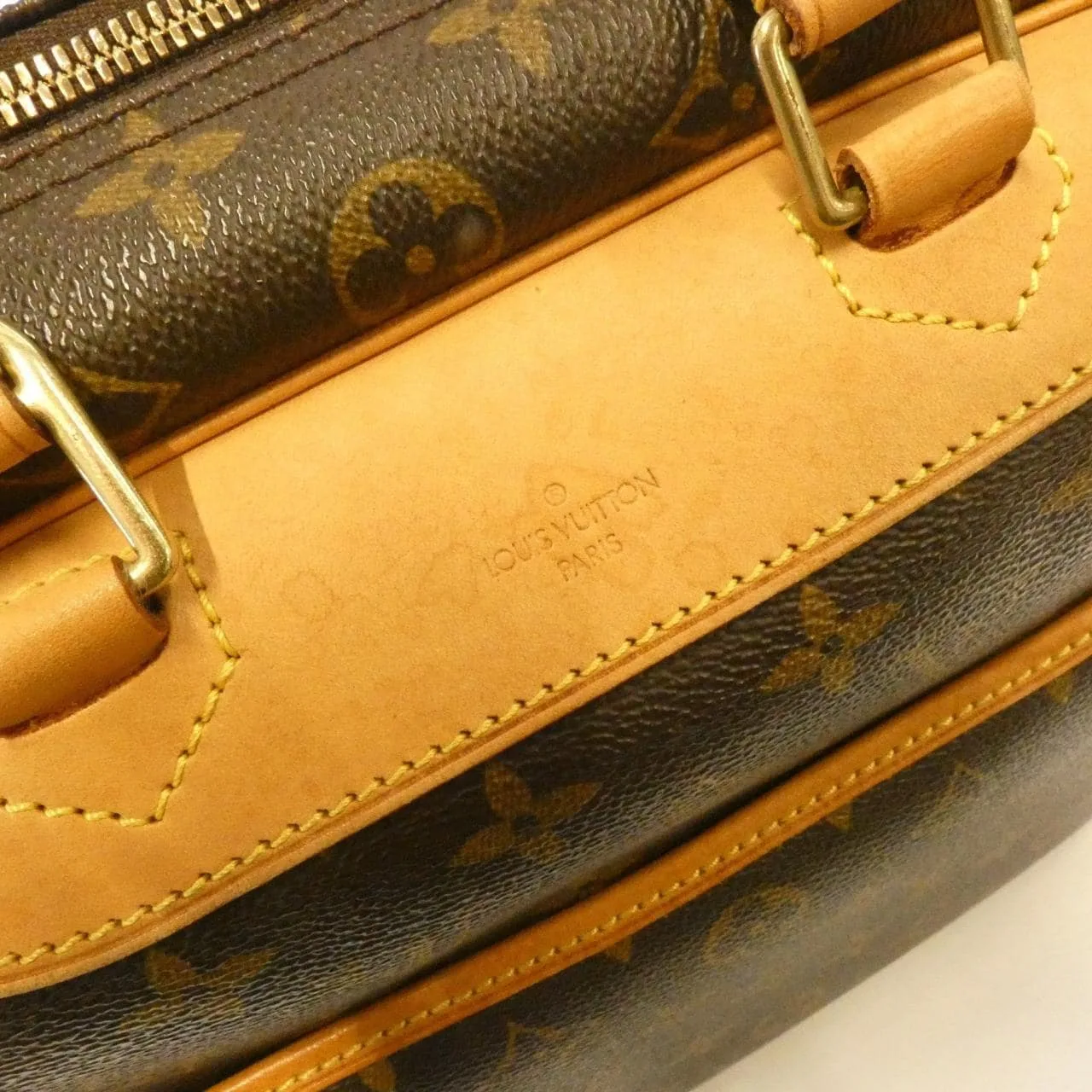 LOUIS VUITTON M47270 Handbag Monogram 黑色 Monogram 中古品B - 縮圖 5