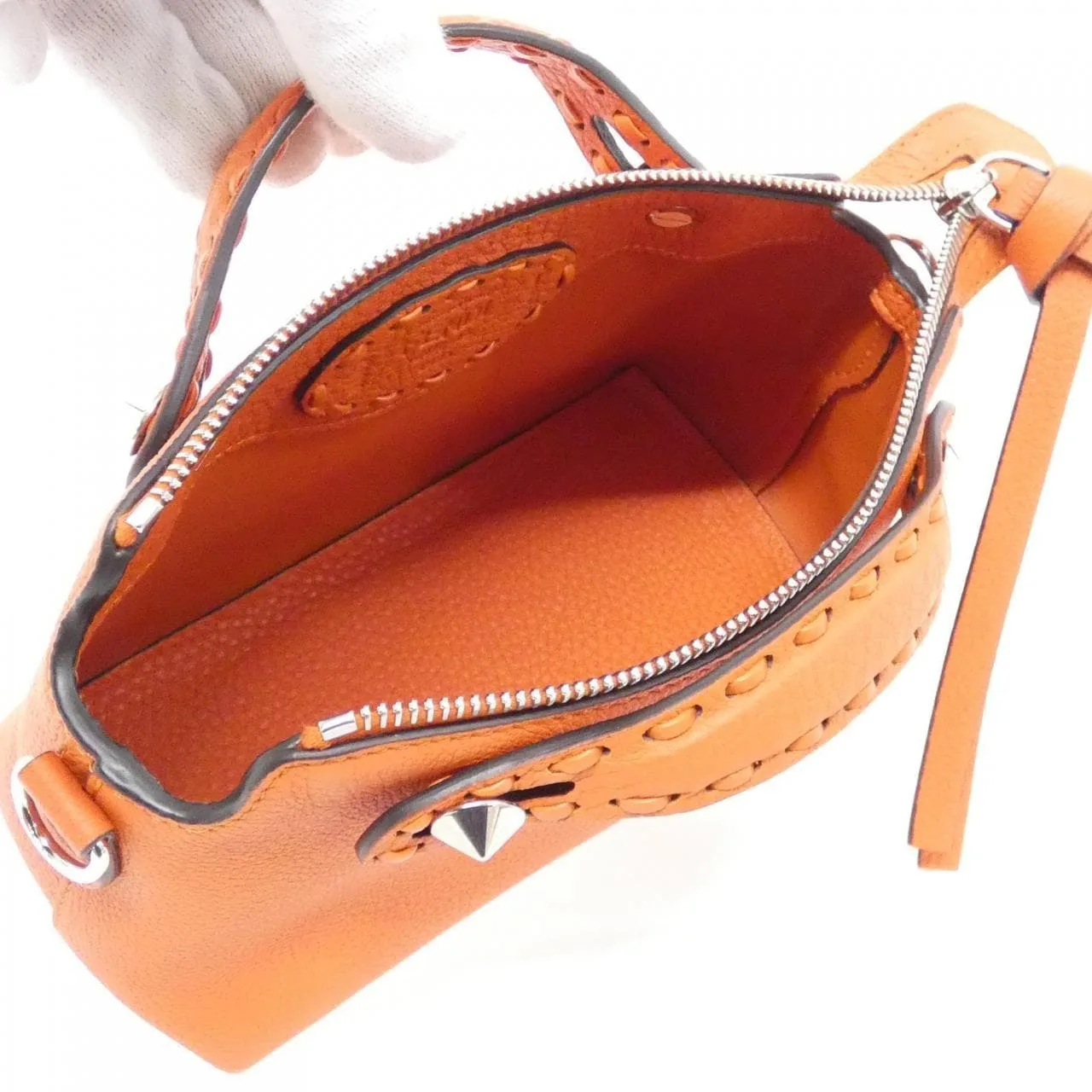 FENDI By The Way 8BS098 ASU2 Handbag 黑色 中古品A - 縮圖 6