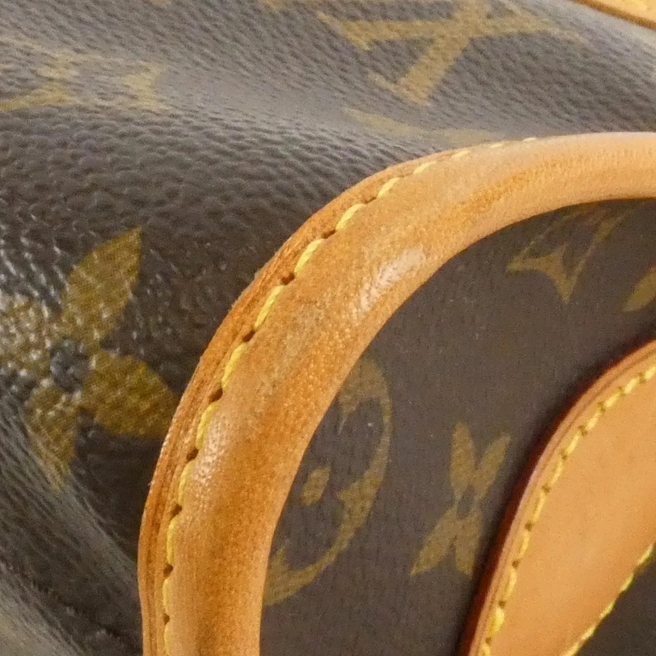 LOUIS VUITTON M40008 Shoulder Monogram 黑色 Monogram 中古品B - 縮圖 3