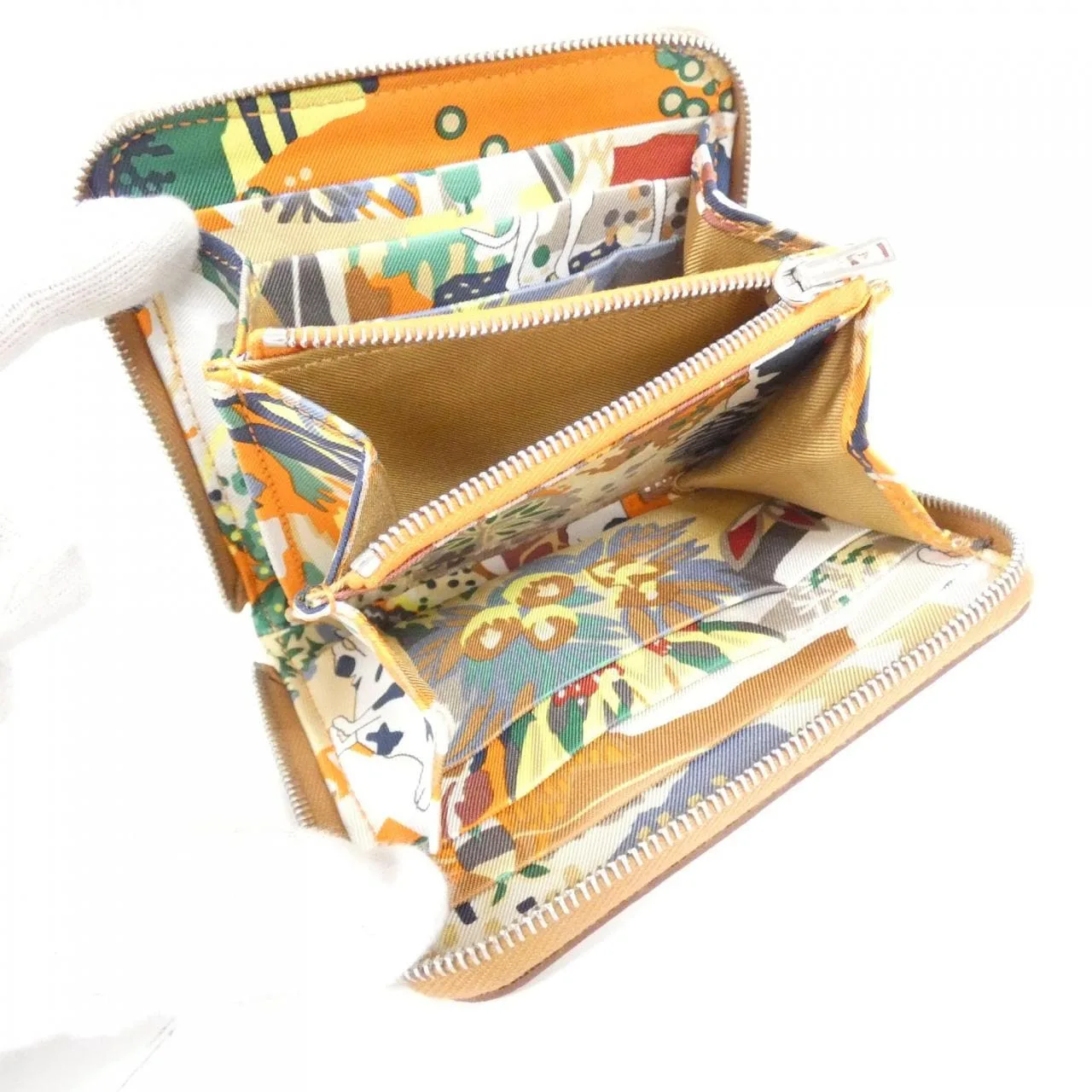 HERMES 084541CK Wallet Orange Rank A - Thumbnail 4