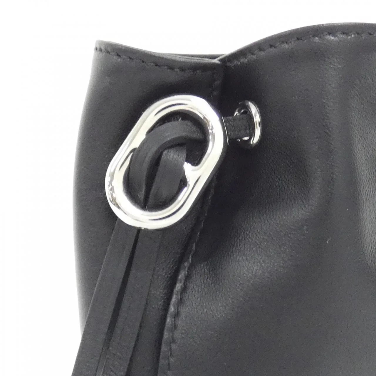 HERMES 085148CK Pouch Swift Black Swift Leather Rank A - Thumbnail 4