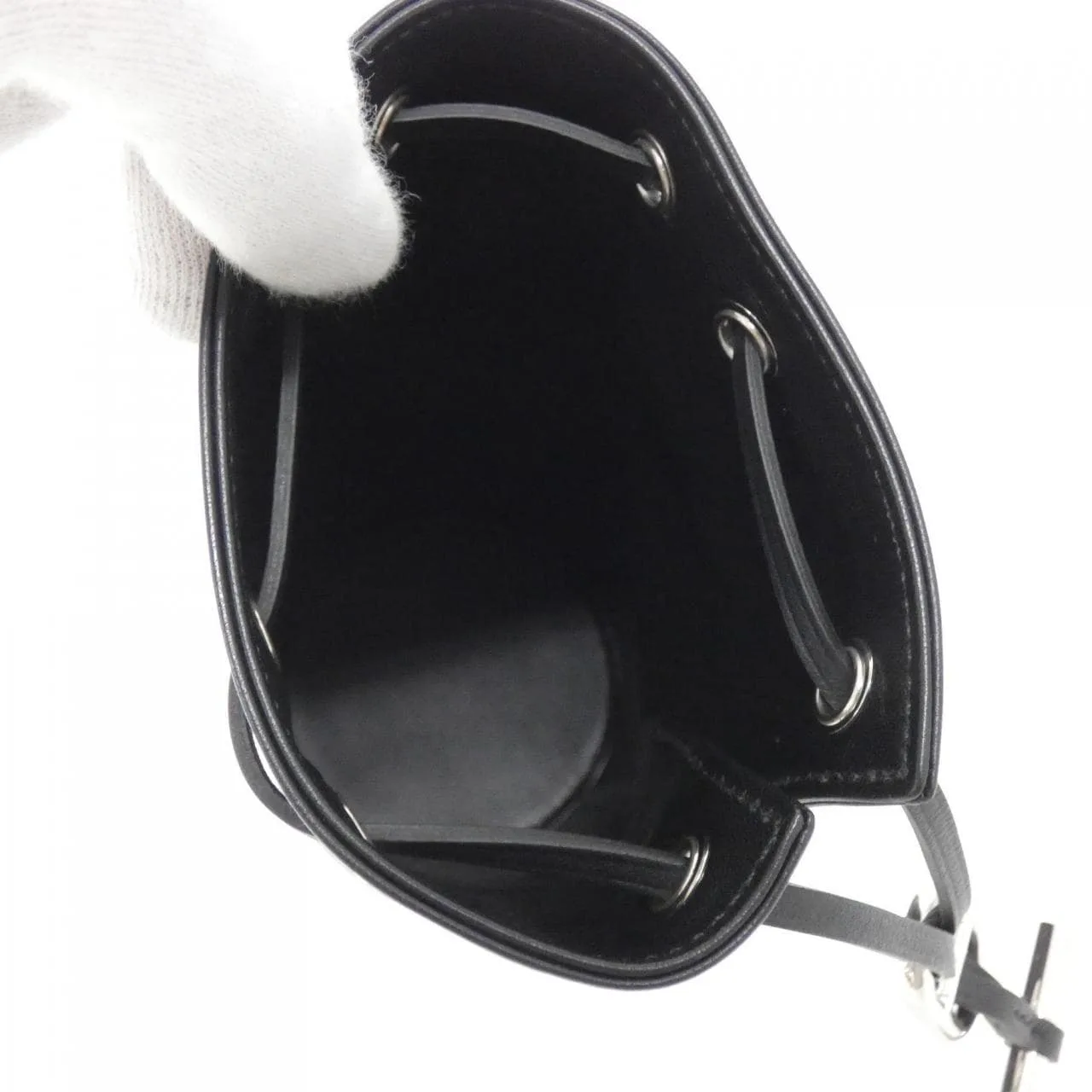 HERMES 085148CK Pouch Swift Black Swift Leather Rank A - Thumbnail 5