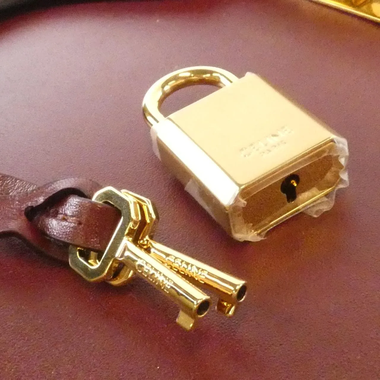 CELINE 16 187373BEY Handbag 黑色 中古品B - 縮圖 4