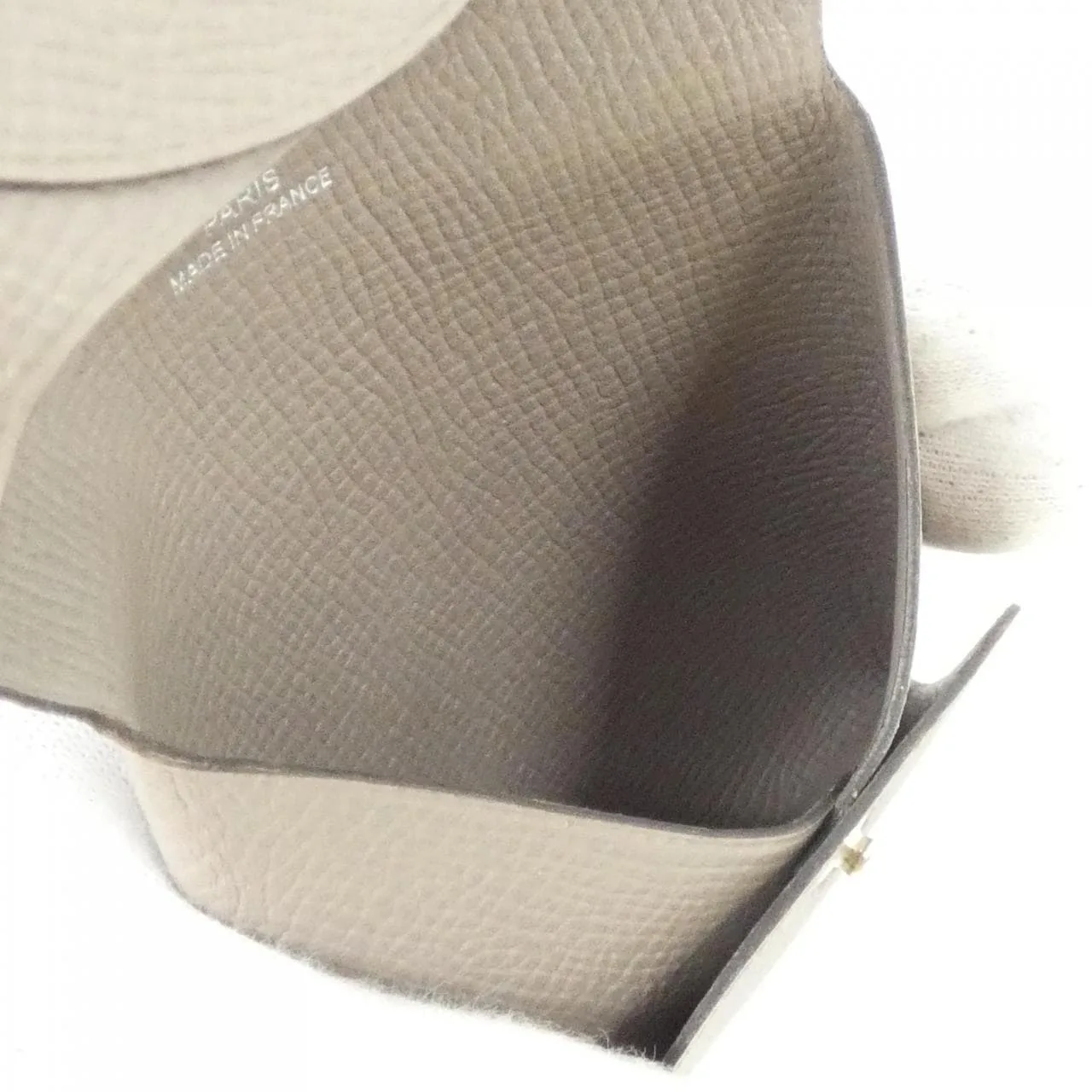 HERMES 041054CK Coin Case Epsom Black Epsom Leather Rank A - Thumbnail 6