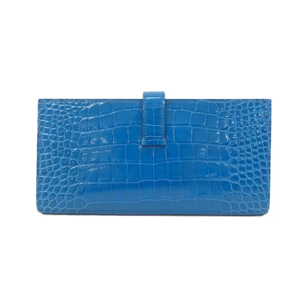 HERMES 047208CK Wallet Blue Rank A - Thumbnail 2