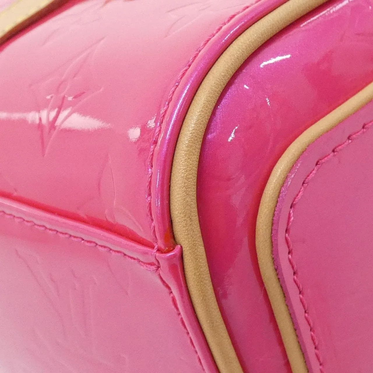 LOUIS VUITTON M91267 Shoulder Vernis 粉色 Vernis 中古品A - 縮圖 3