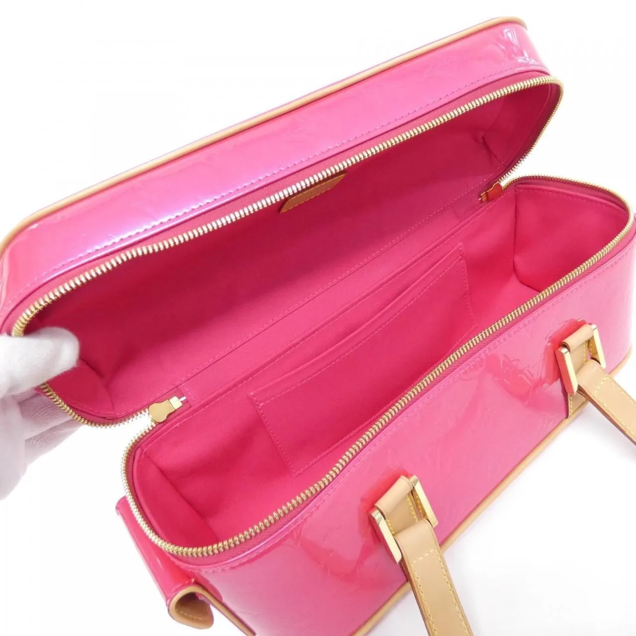 LOUIS VUITTON M91267 Shoulder Vernis 粉色 Vernis 中古品A - 縮圖 6