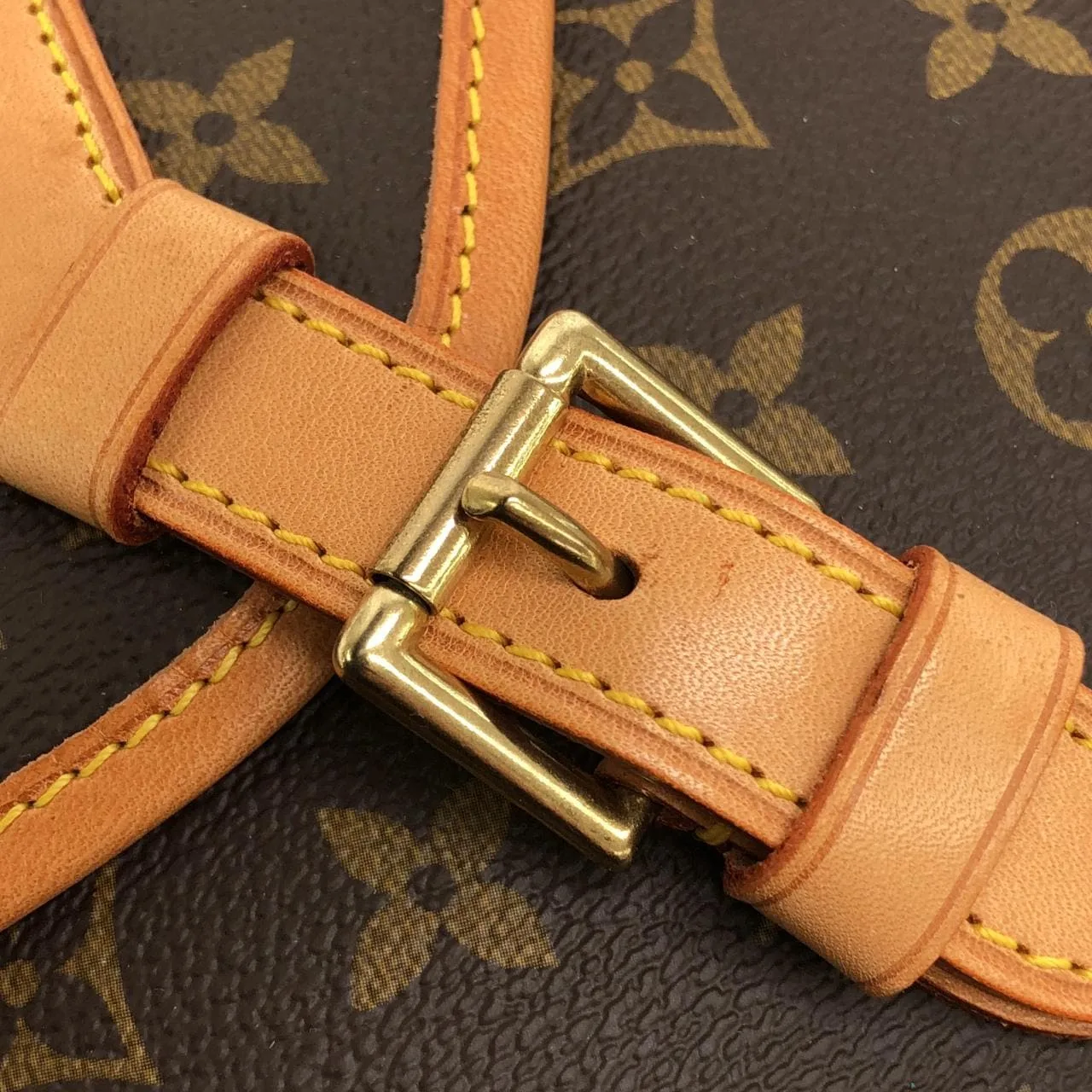 LOUIS VUITTON M51122 Handbag Monogram 黑色 Monogram 中古品A - 縮圖 4