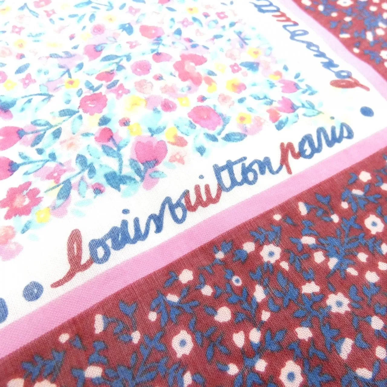 LOUIS VUITTON Scarf 黑色 中古品A - 縮圖 2
