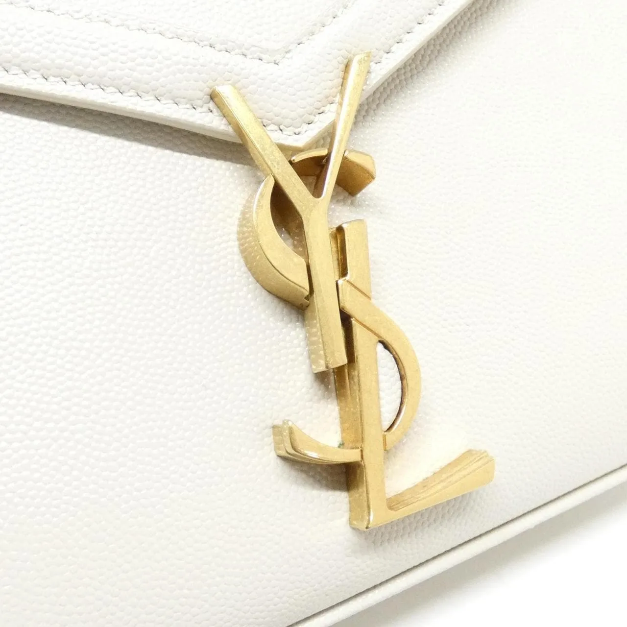 SAINT LAURENT Cassandre 623930 BOW0W Handbag 黑色 中古品A - 縮圖 4