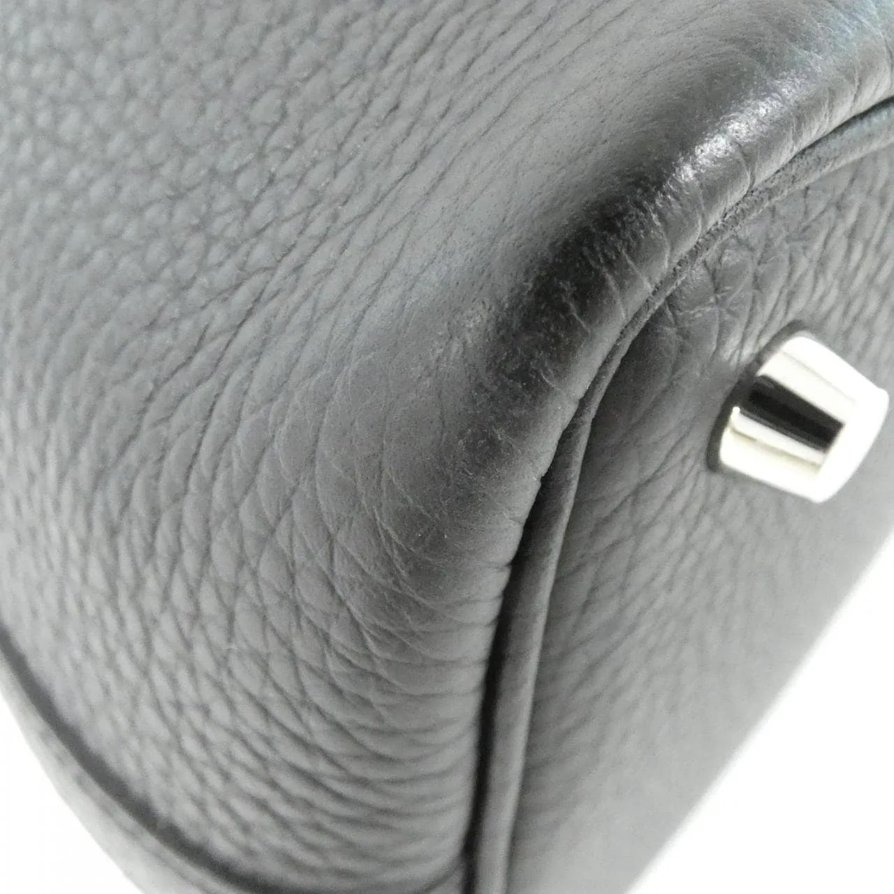 HERMES Picotin 056289CK Handbag Clemence Black Clemence Leather Rank A - Thumbnail 2
