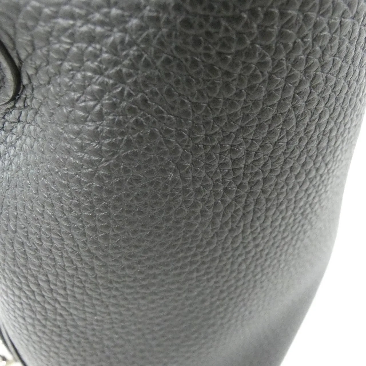 HERMES Picotin 056289CK Handbag Clemence Black Clemence Leather Rank A - Thumbnail 5