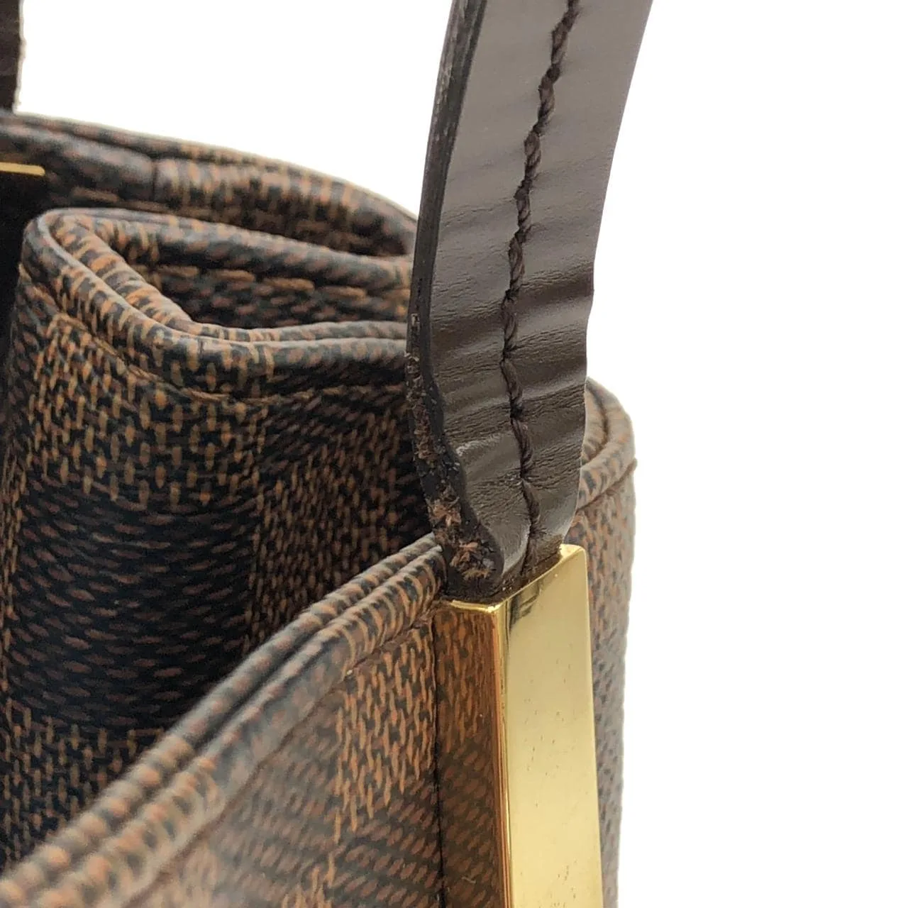 LOUIS VUITTON N41215 Handbag Damier 黑色 Damier 中古品A - 縮圖 3