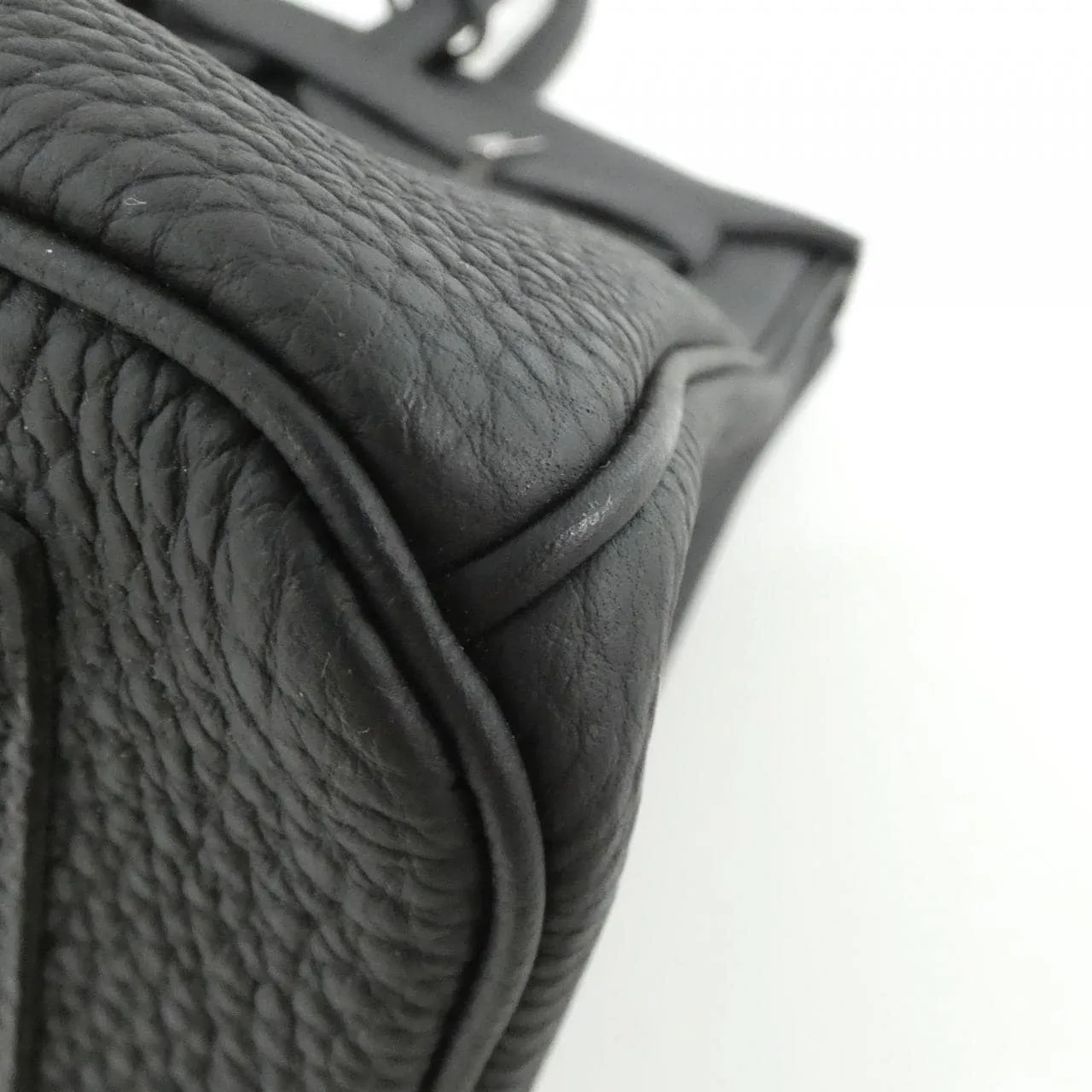 HERMES Birkin 030520CK Handbag Togo Black Togo Leather Rank A - Thumbnail 3