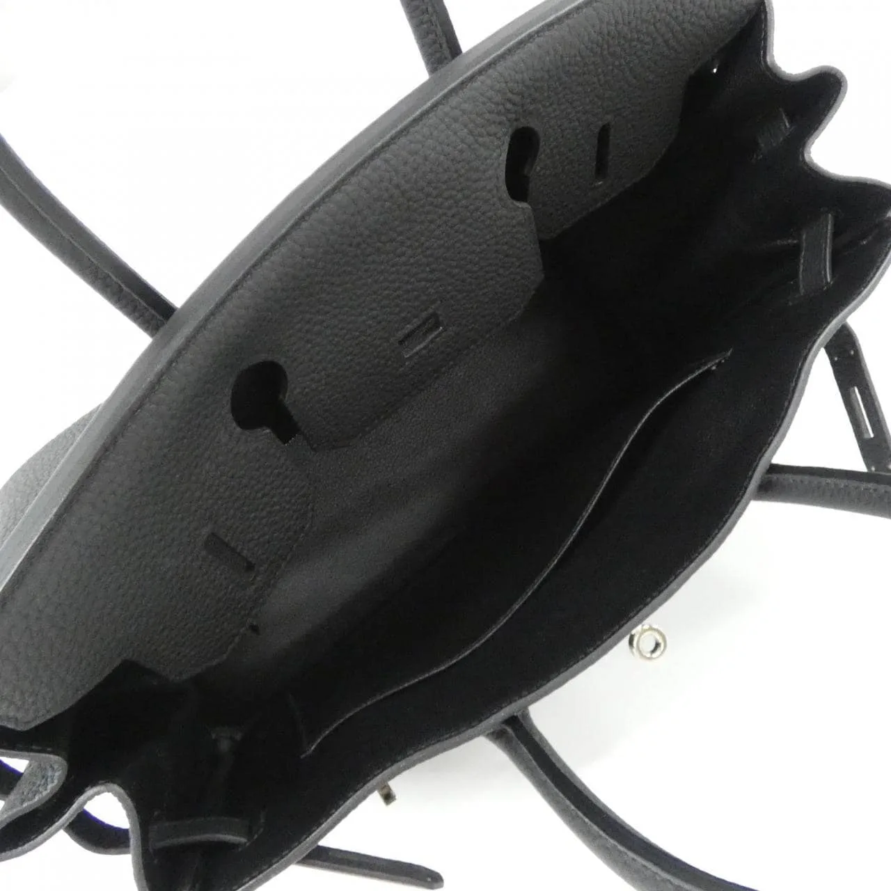 HERMES Birkin 030520CK Handbag Togo Black Togo Leather Rank A - Thumbnail 9