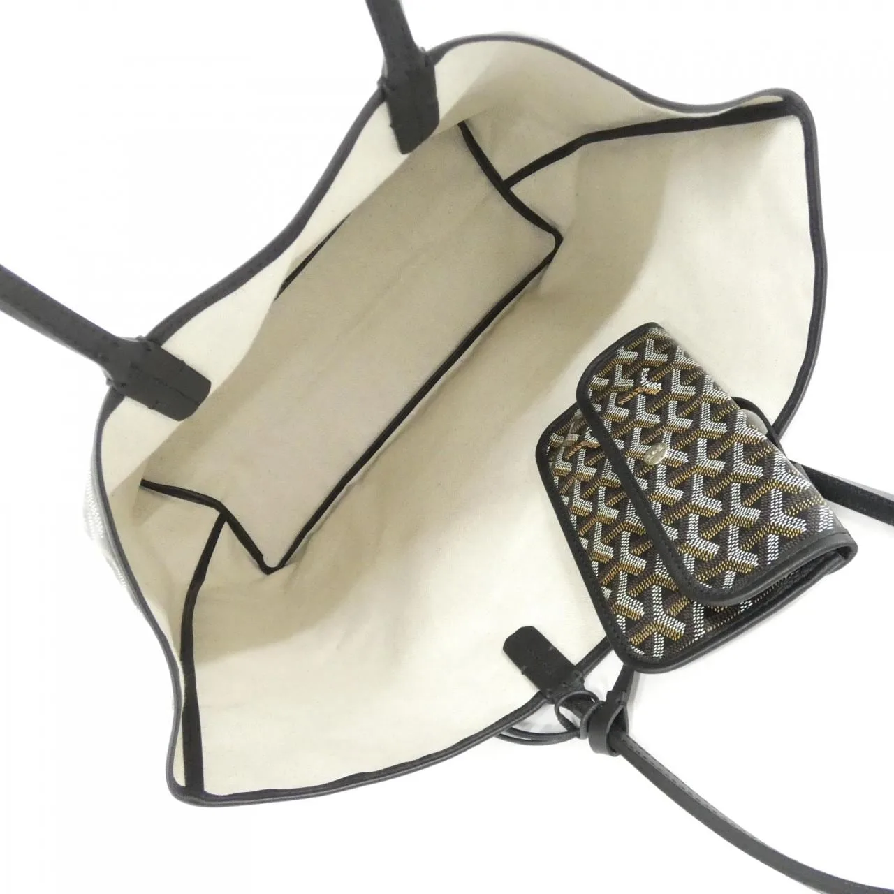 GOYARD Saint Louis AMA LOUIS PM Tote Canvas Black Canvas Unused - Thumbnail 5