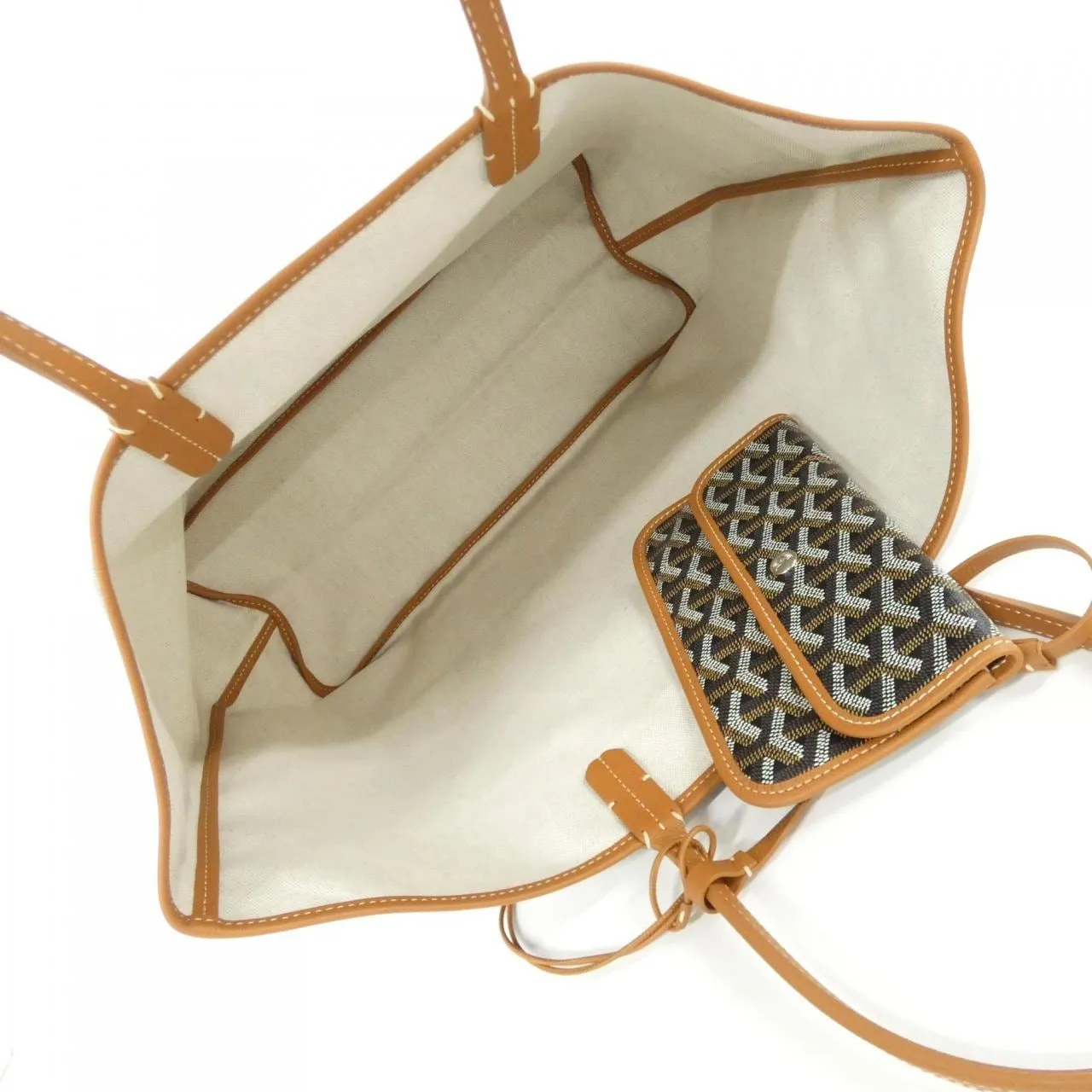 GOYARD Saint Louis AMA LOUIS PM Tote Canvas 黑色 帆布 未使用品 - 縮圖 5