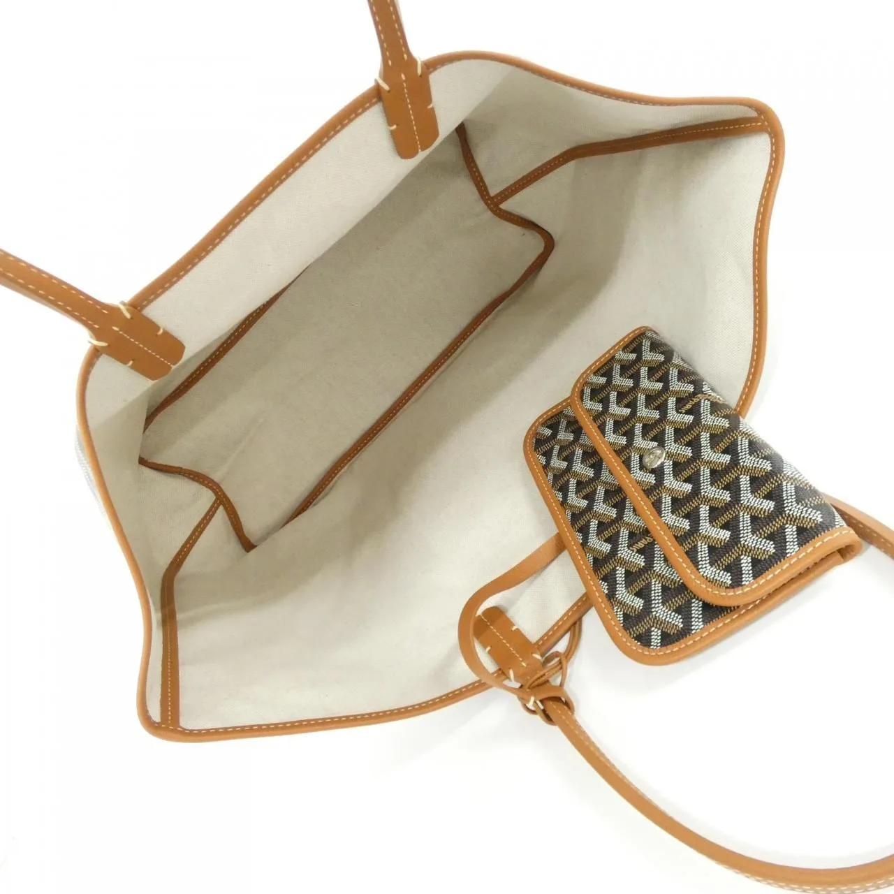 GOYARD Saint Louis AMA LOUIS PM Tote Canvas 黑色 帆布 未使用品 - 縮圖 5