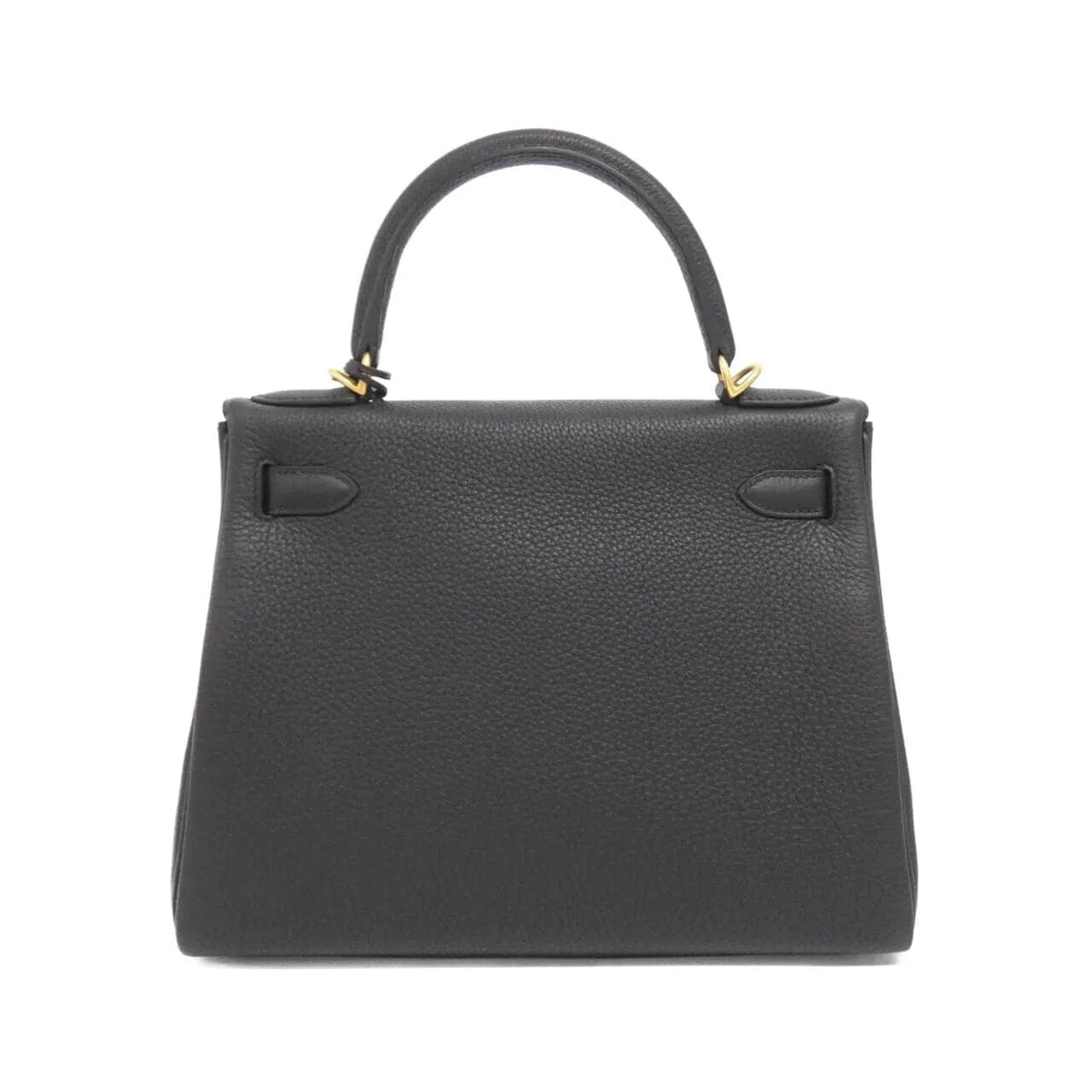 HERMES Kelly 027630CM Handbag Togo Black Togo Leather Unused - Thumbnail 2