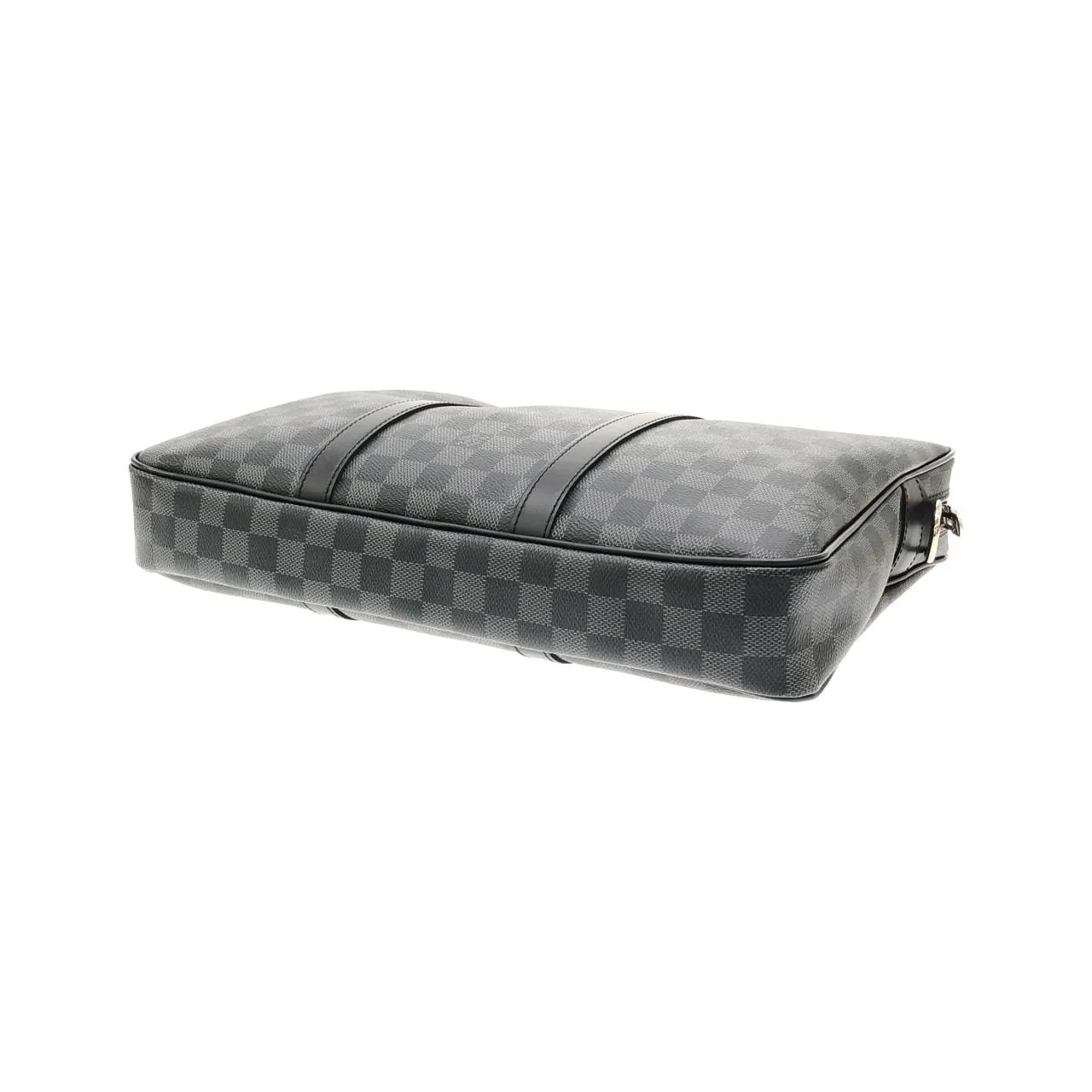 LOUIS VUITTON Documents N41478 Handbag Damier 黑色 Damier 中古品A - 縮圖 2