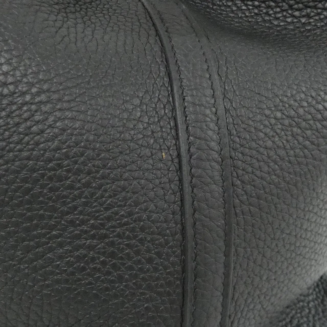 HERMES Picotin 060991CK Handbag Clemence Black Clemence Leather Rank A - Thumbnail 5