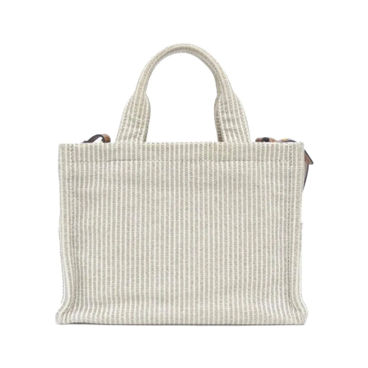 CELINE Cabas 199162FEE 手提包 帆布 米色 帆布 中古品B - 縮圖 2