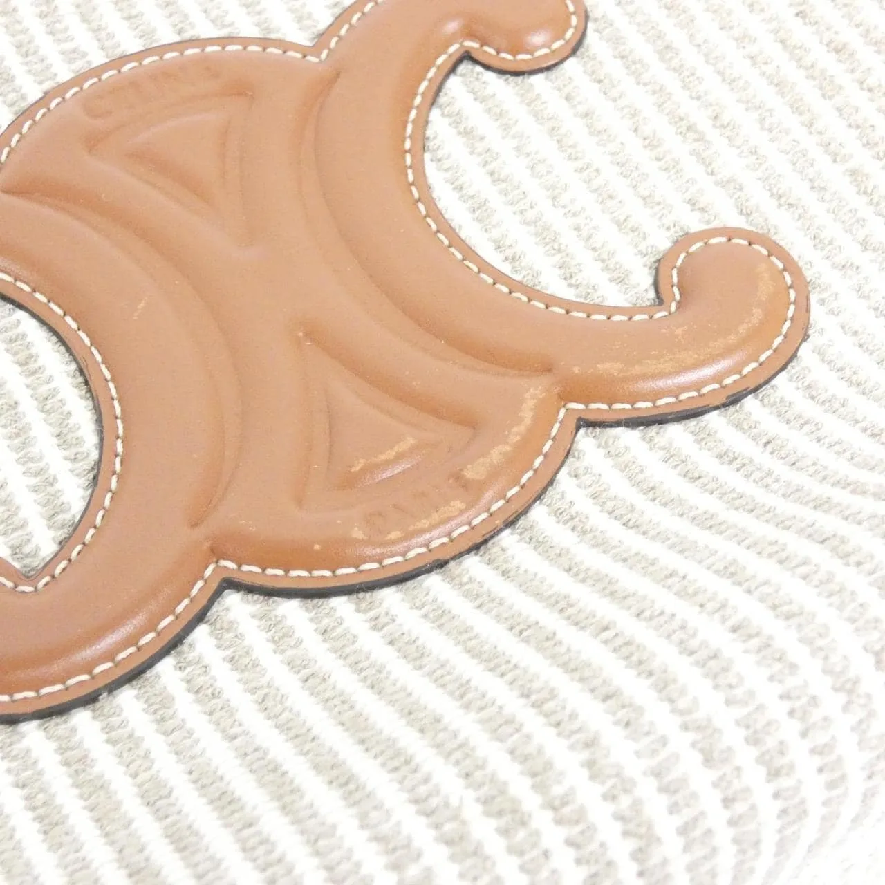 CELINE Cabas 199162FEE 手提包 帆布 米色 帆布 中古品B - 縮圖 4