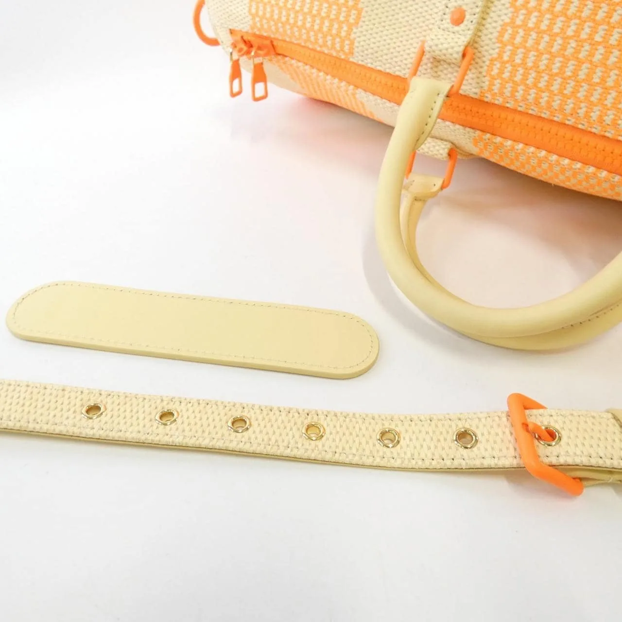 LOUIS VUITTON Keepall M57419 Boston Damier 橙色 Damier 中古品A - 縮圖 6