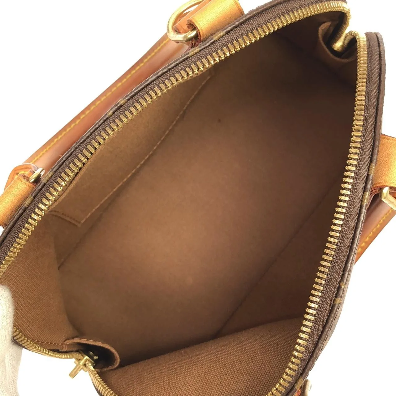 LOUIS VUITTON Alma M53152 Handbag Monogram 黑色 Monogram 中古品B - 縮圖 8