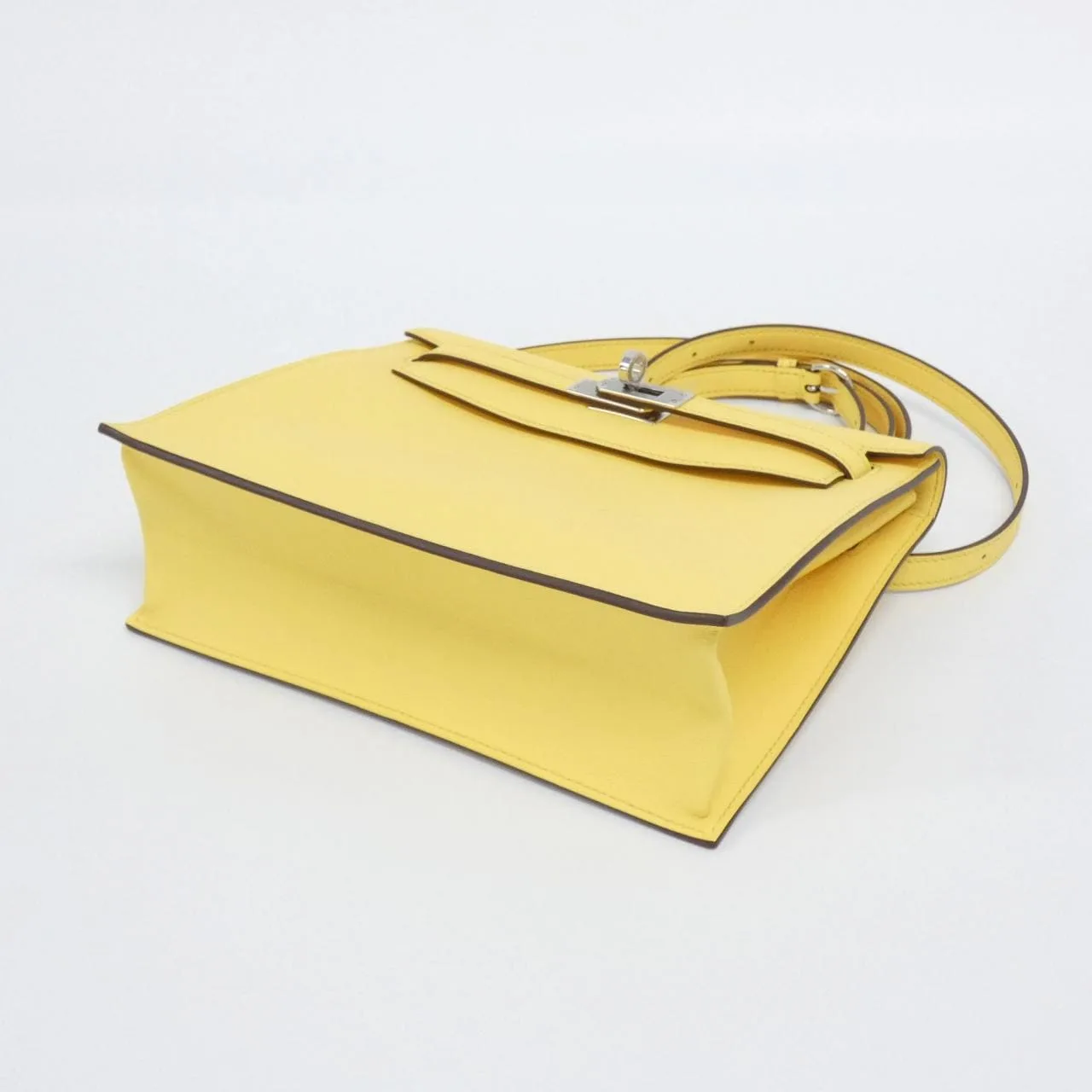 HERMES Kelly 079233CK Shoulder Swift Swift Leather Unused - Thumbnail 3