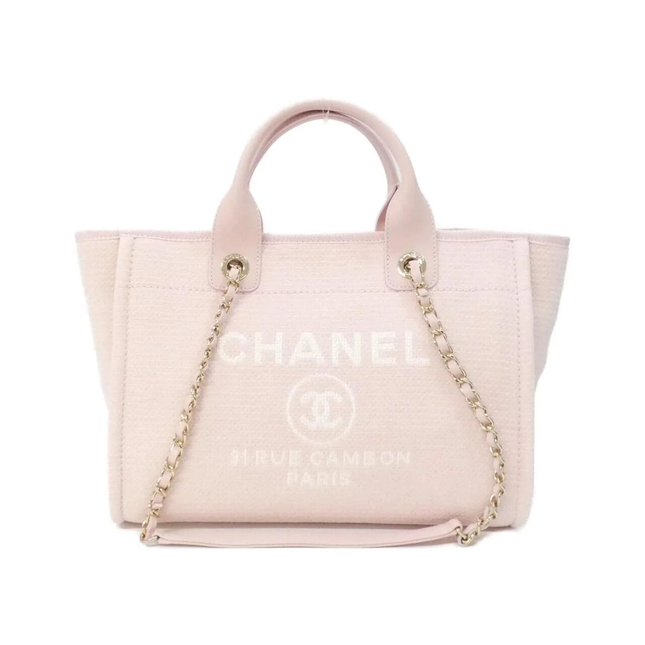 CHANEL Deauville AS3257 Handbag Pink