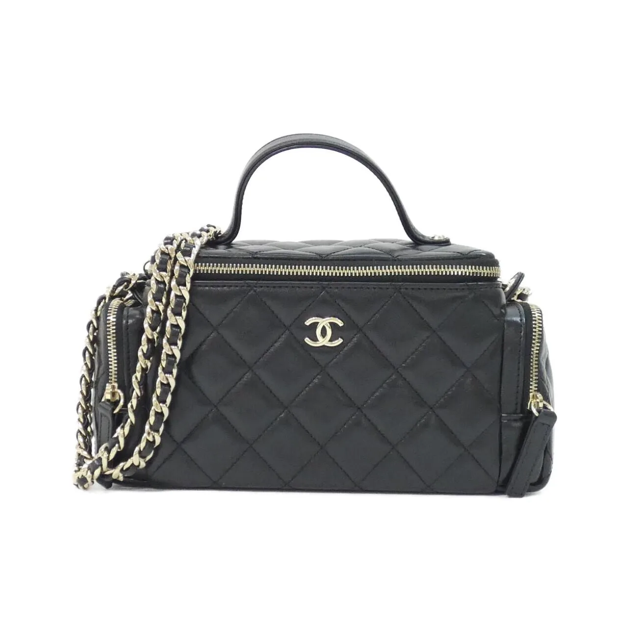 CHANEL AS5222 Handbag Lambskin Black