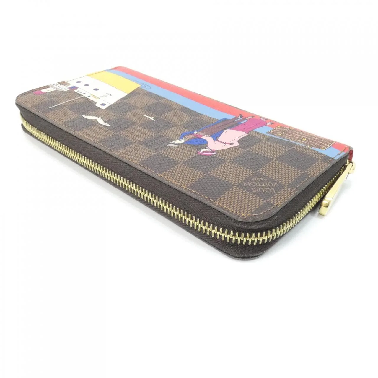 LOUIS VUITTON N41665 Wallet Damier 黑色 Damier 中古品A - 縮圖 3