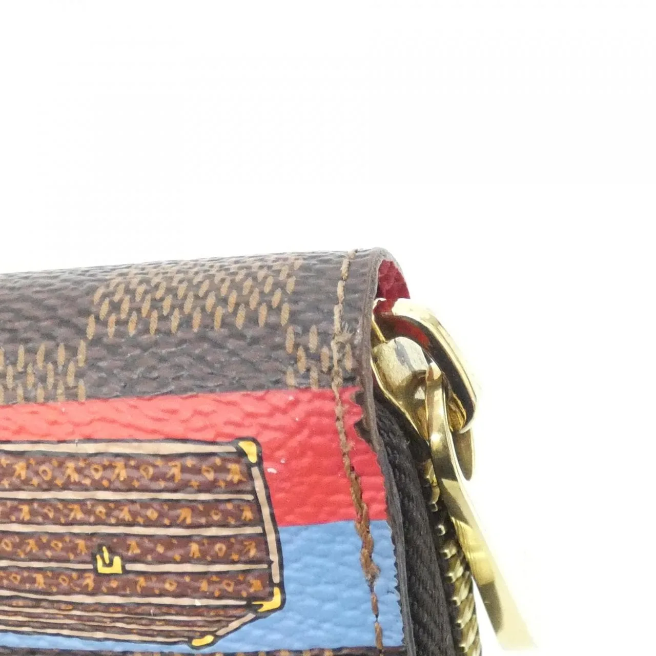 LOUIS VUITTON N41665 Wallet Damier 黑色 Damier 中古品A - 縮圖 7