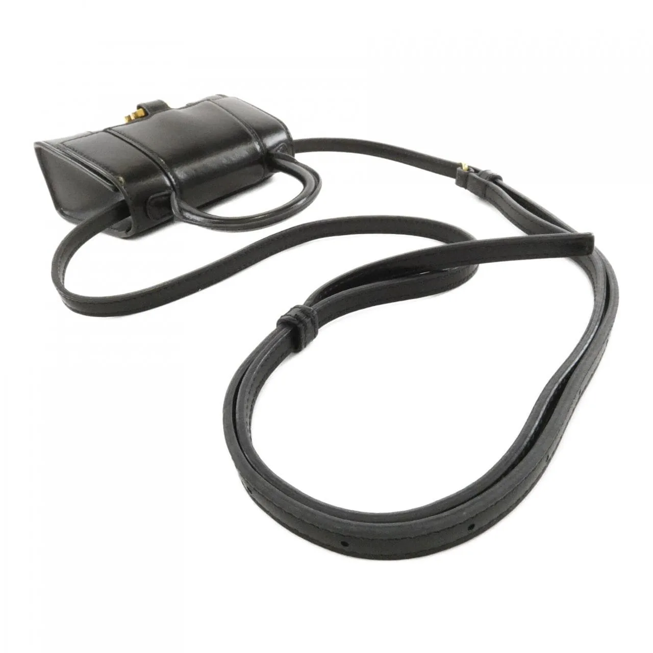 BALENCIAGA Hourglass 637372 Handbag 黑色 中古品B - 縮圖 5