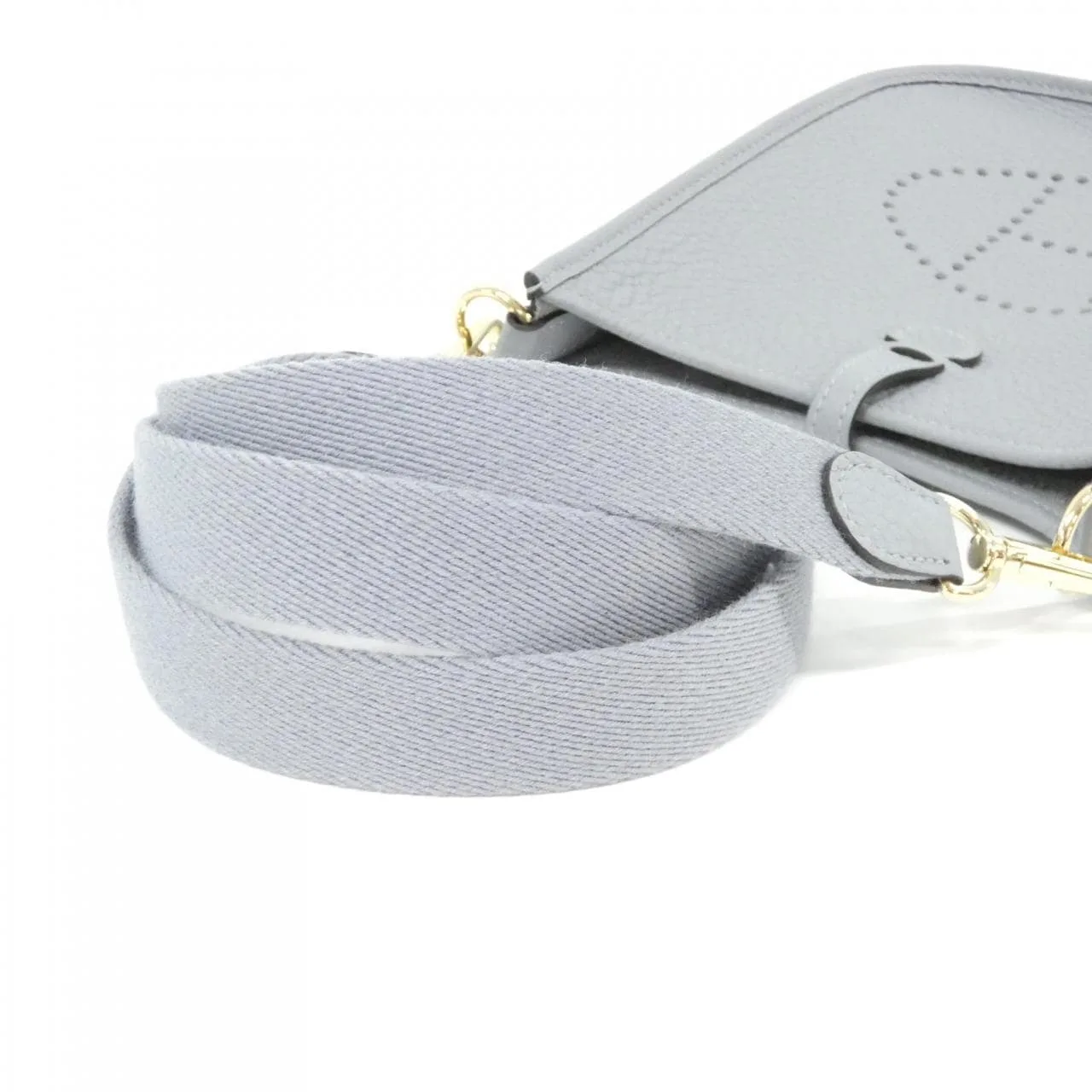 HERMES Evelyne 069426CP Shoulder Clemence Black Clemence Leather Rank A - Thumbnail 5