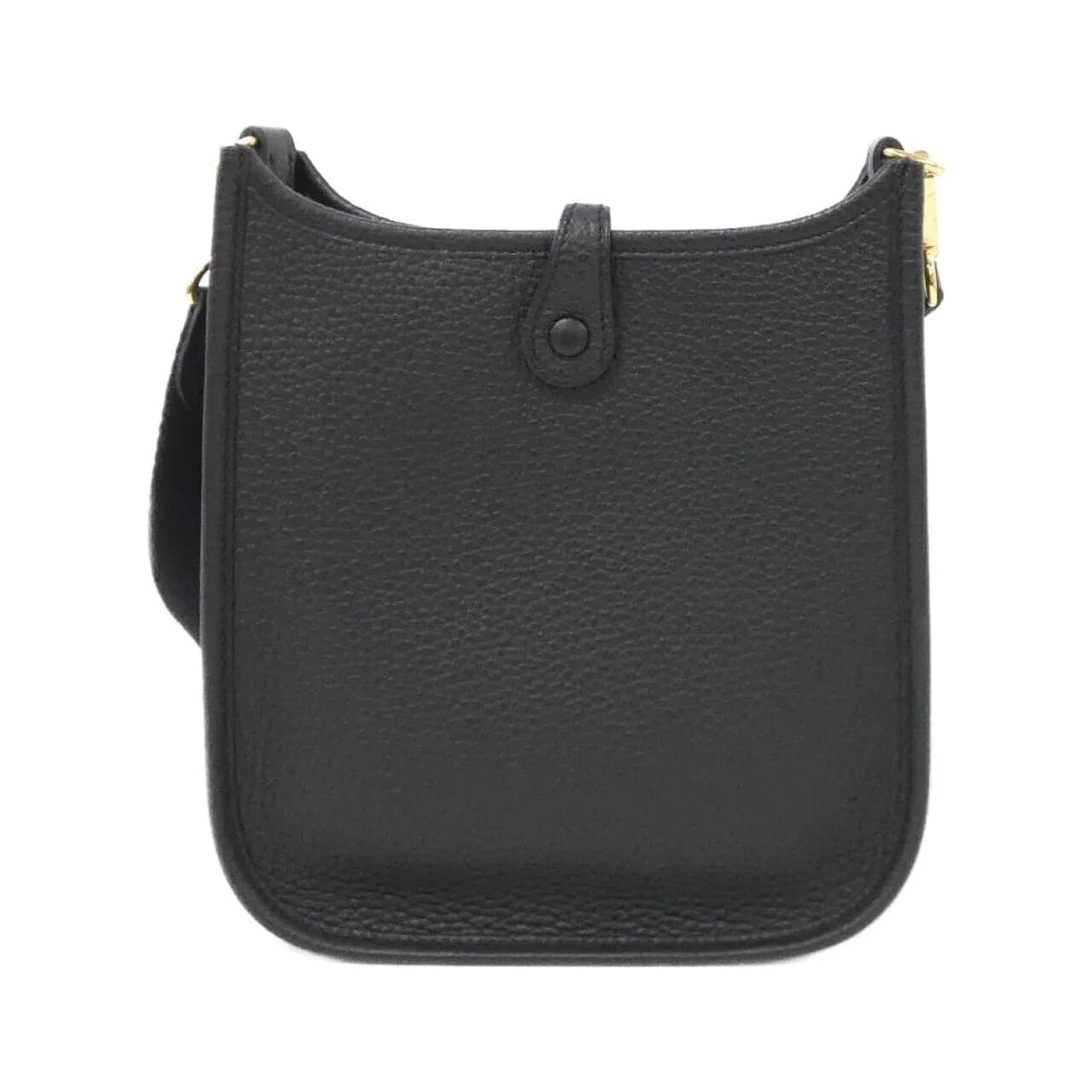 HERMES Evelyne 069426CC Shoulder Clemence 黑色 Clemence 皮 中古品A - 縮圖 2