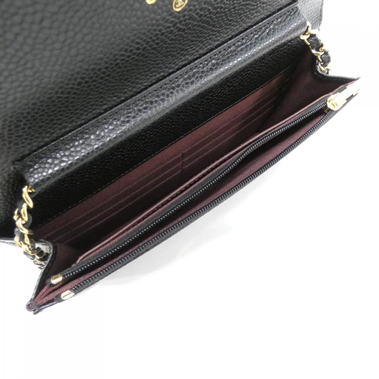 CHANEL Timeless Classic AP0250 Wallet Grained Calfskin 黑色 荔枝紋牛皮 中古品A - 縮圖 8