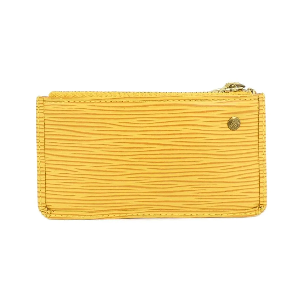 LOUIS VUITTON Pochette M63809 Coin Case Epi 黃色 Epi 中古品A - 縮圖 2