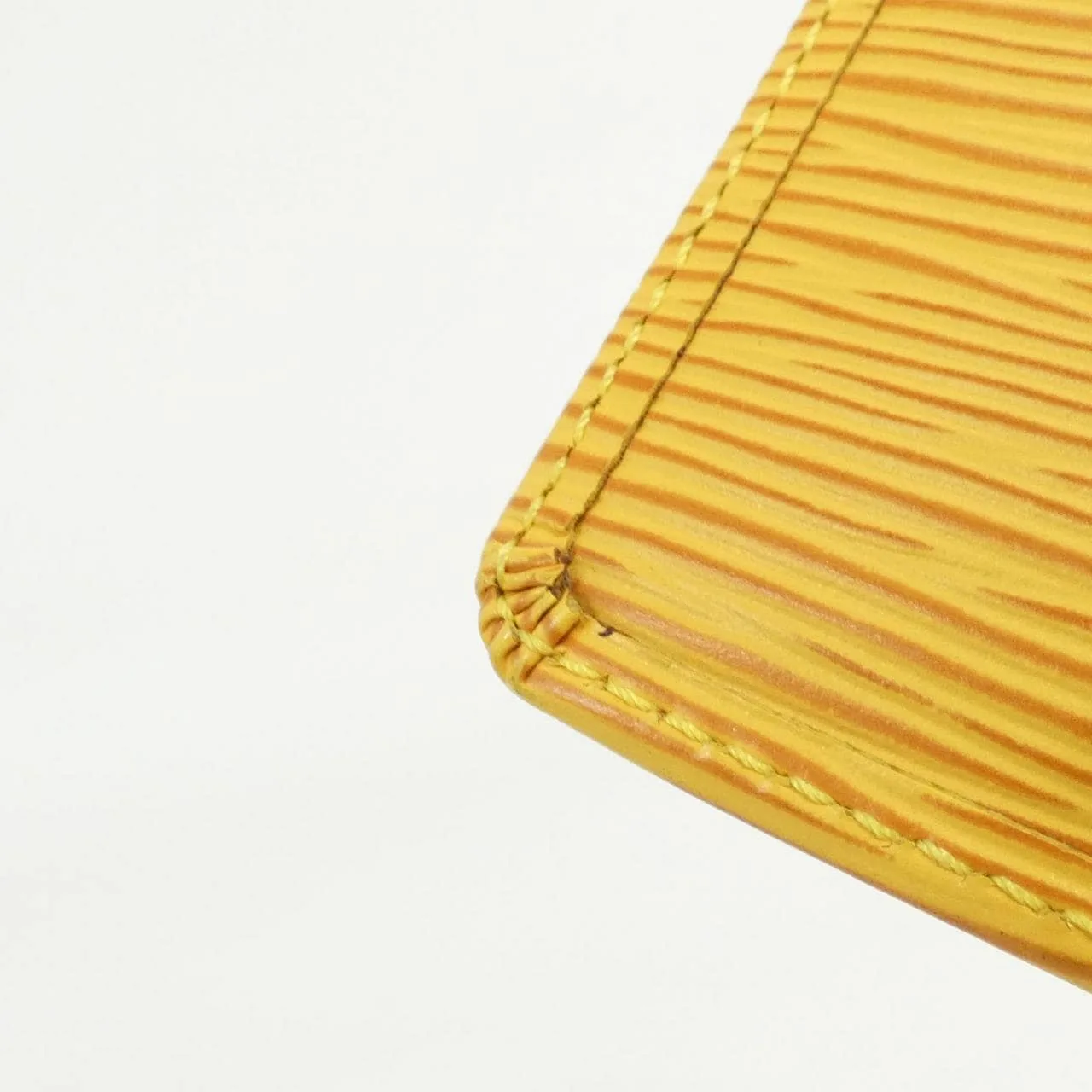 LOUIS VUITTON Pochette M63809 Coin Case Epi 黃色 Epi 中古品A - 縮圖 3