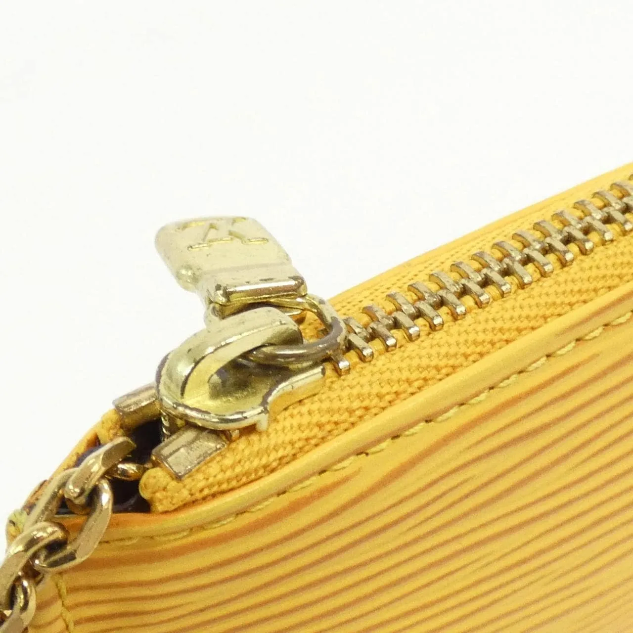 LOUIS VUITTON Pochette M63809 Coin Case Epi 黃色 Epi 中古品A - 縮圖 5