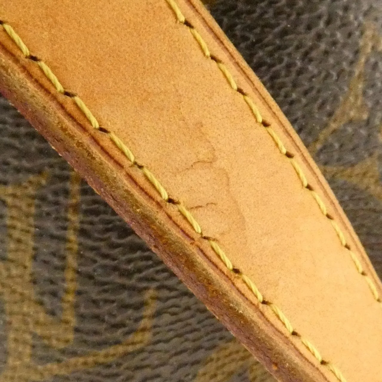 LOUIS VUITTON M40145 Handbag Monogram 黑色 Monogram 中古品B - 縮圖 8